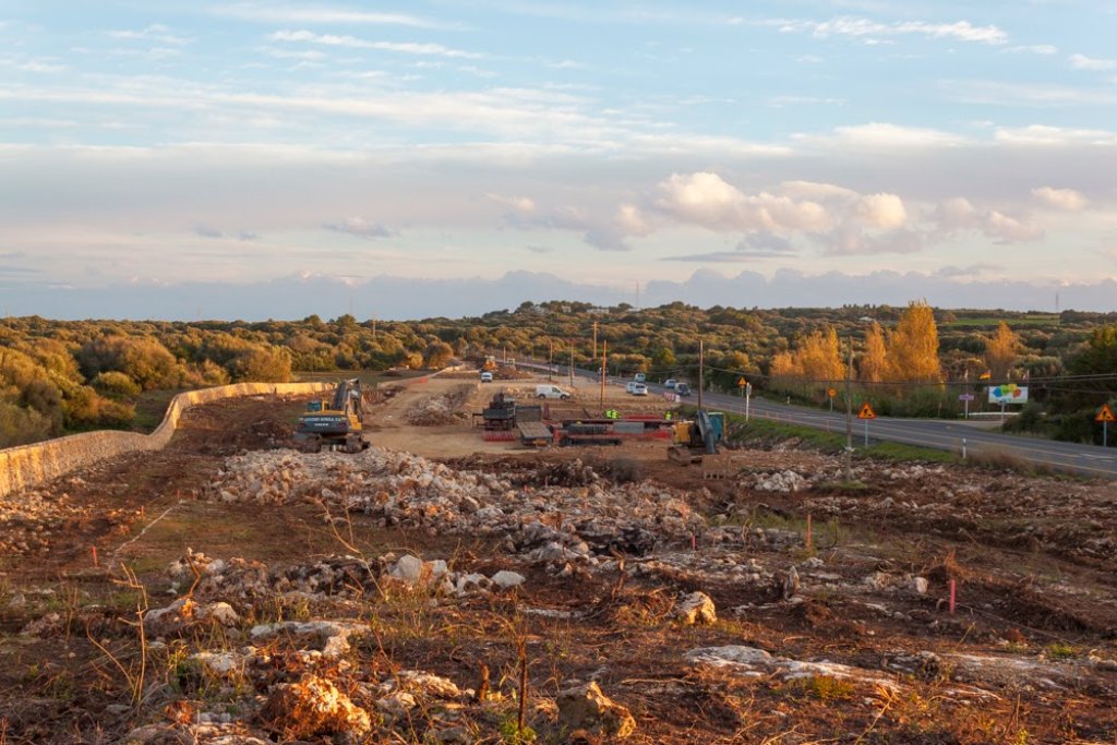 Vista d'una de les zones d'obres