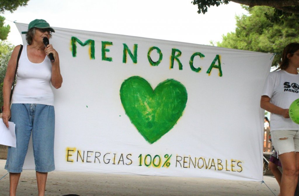 Begoña Oquiñena a la marxa pel clima