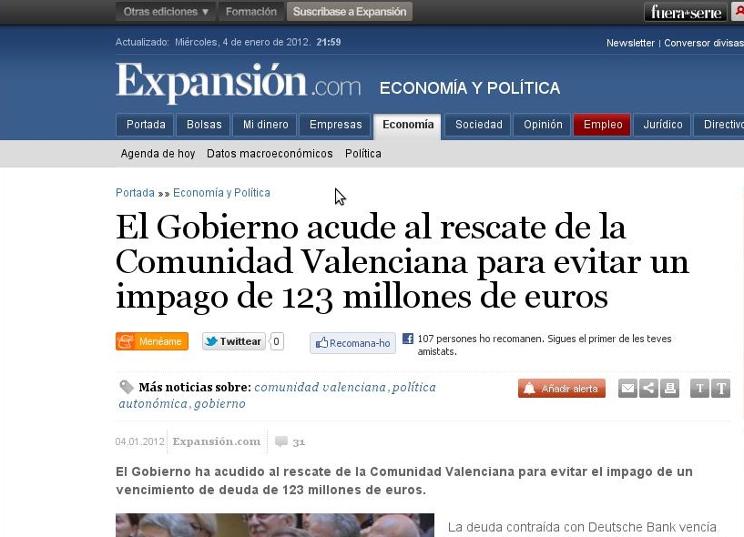 La Comunitat valenciana, sense restriccions urbanístiques, però en fallida econòmica.