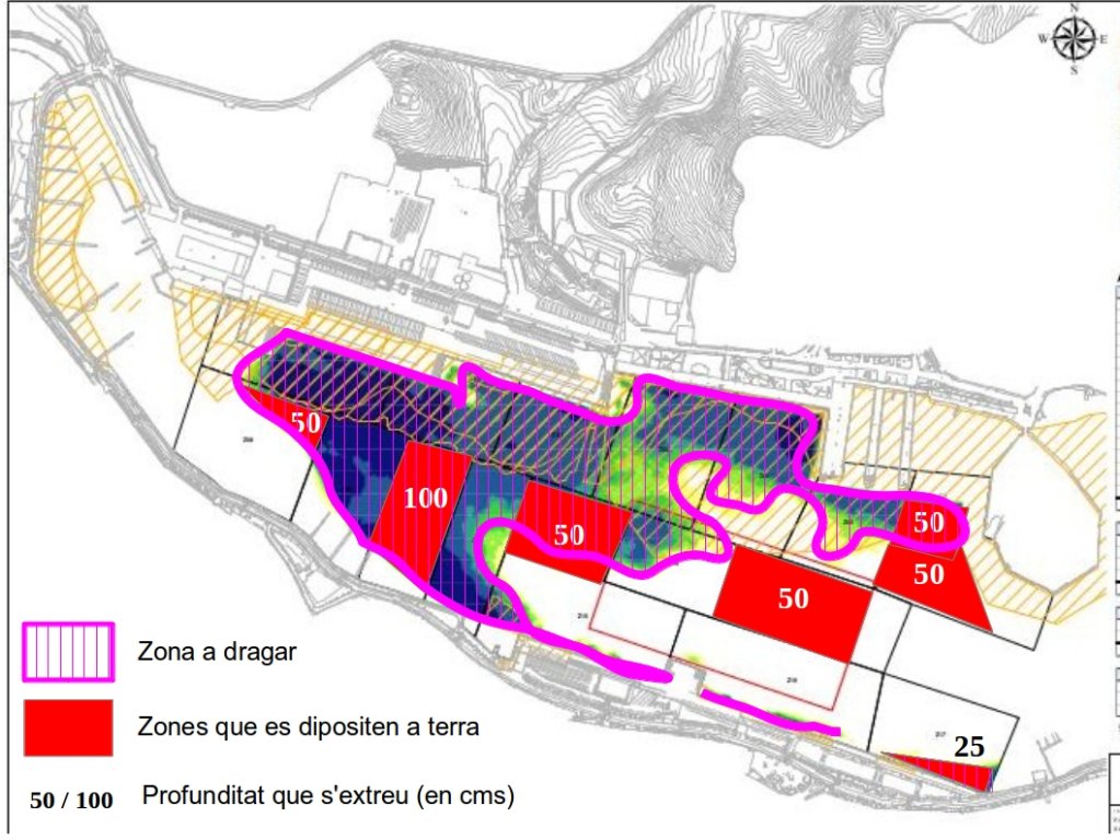 Zones que s'extreuran a terra