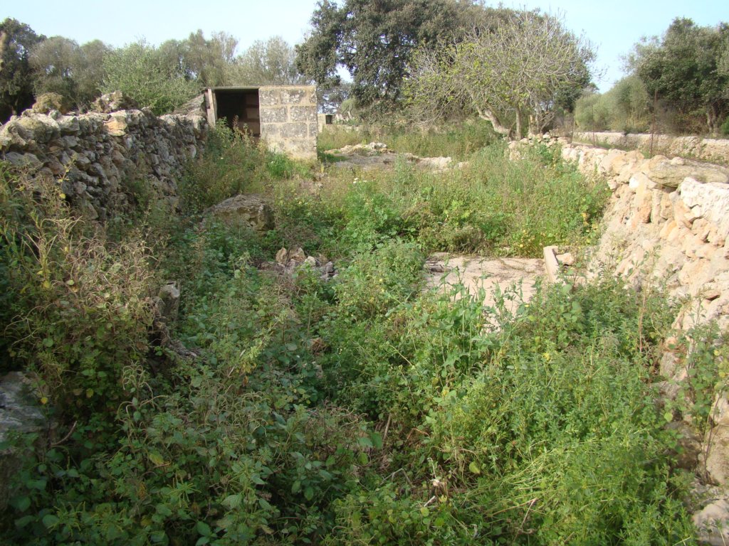 Un dels corrals abans de ser netejat