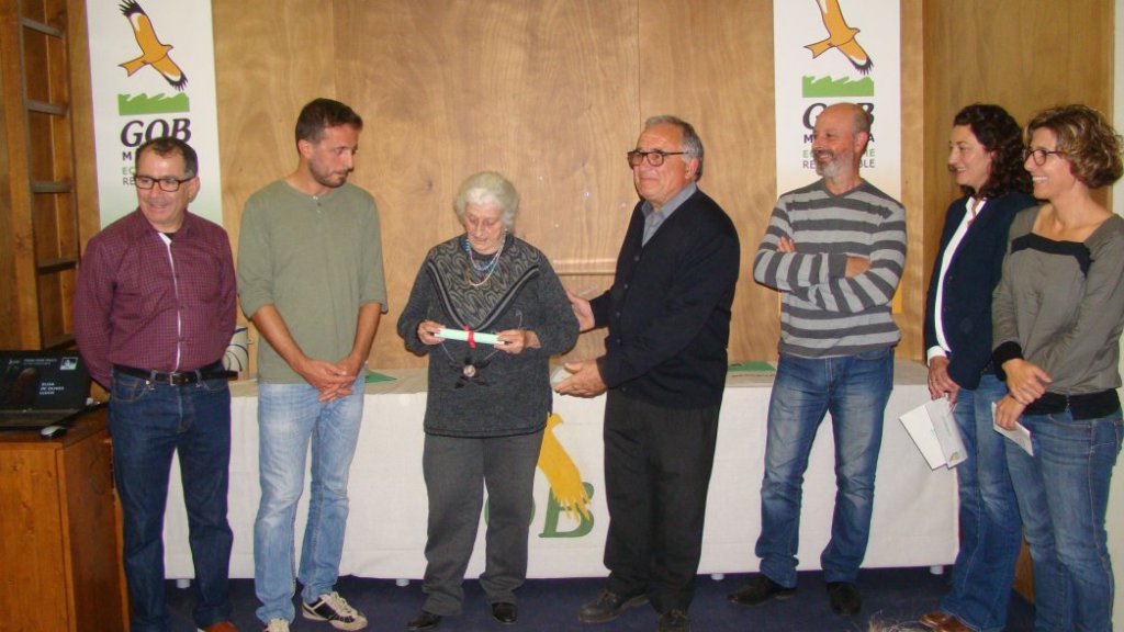 Moment de l'acte d'entrega de l'any passat