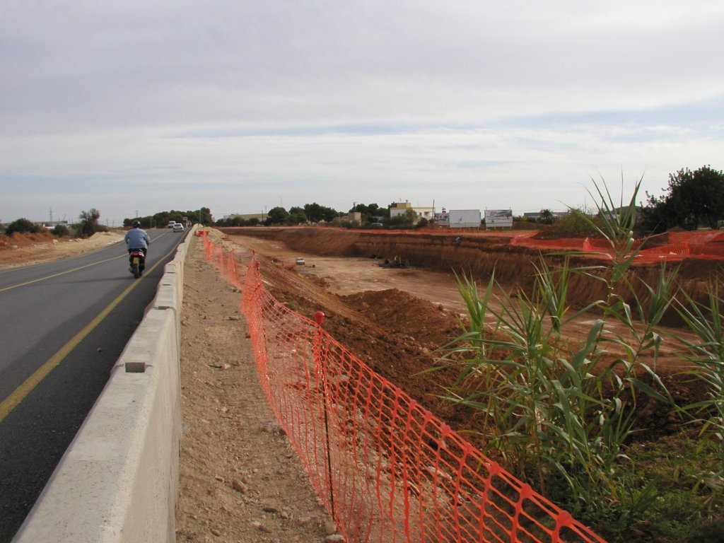 Obres de desdoblament de carretera a Eivissa durant el govern de Jaume Matas