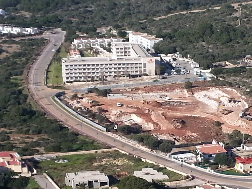 Obres al parc aquàtic de Sant Lluís