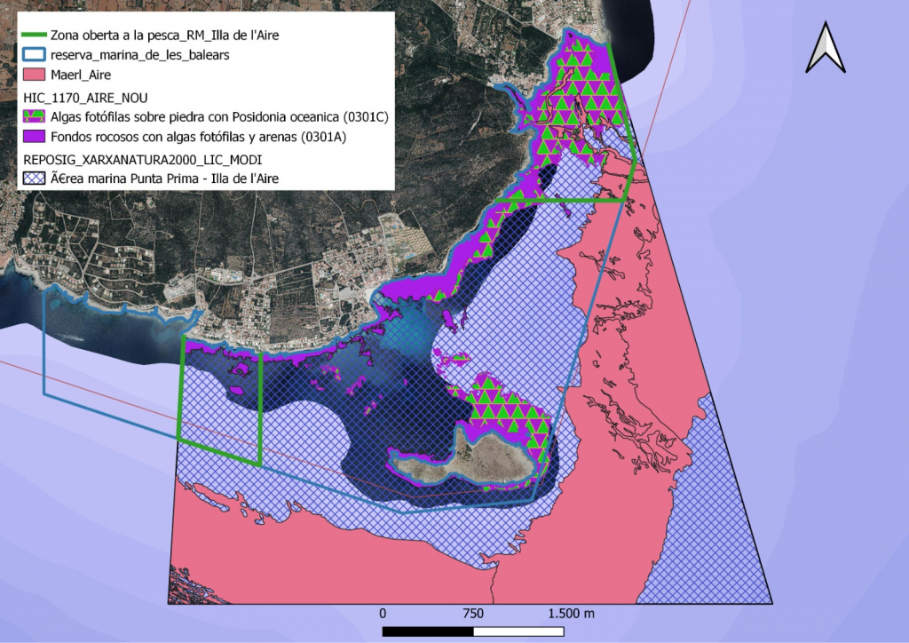 Mapa del Servei de planificació al Medi Natural amb les comunitats de la Xarxa Natura 2000 afectades per la modificació del decret.